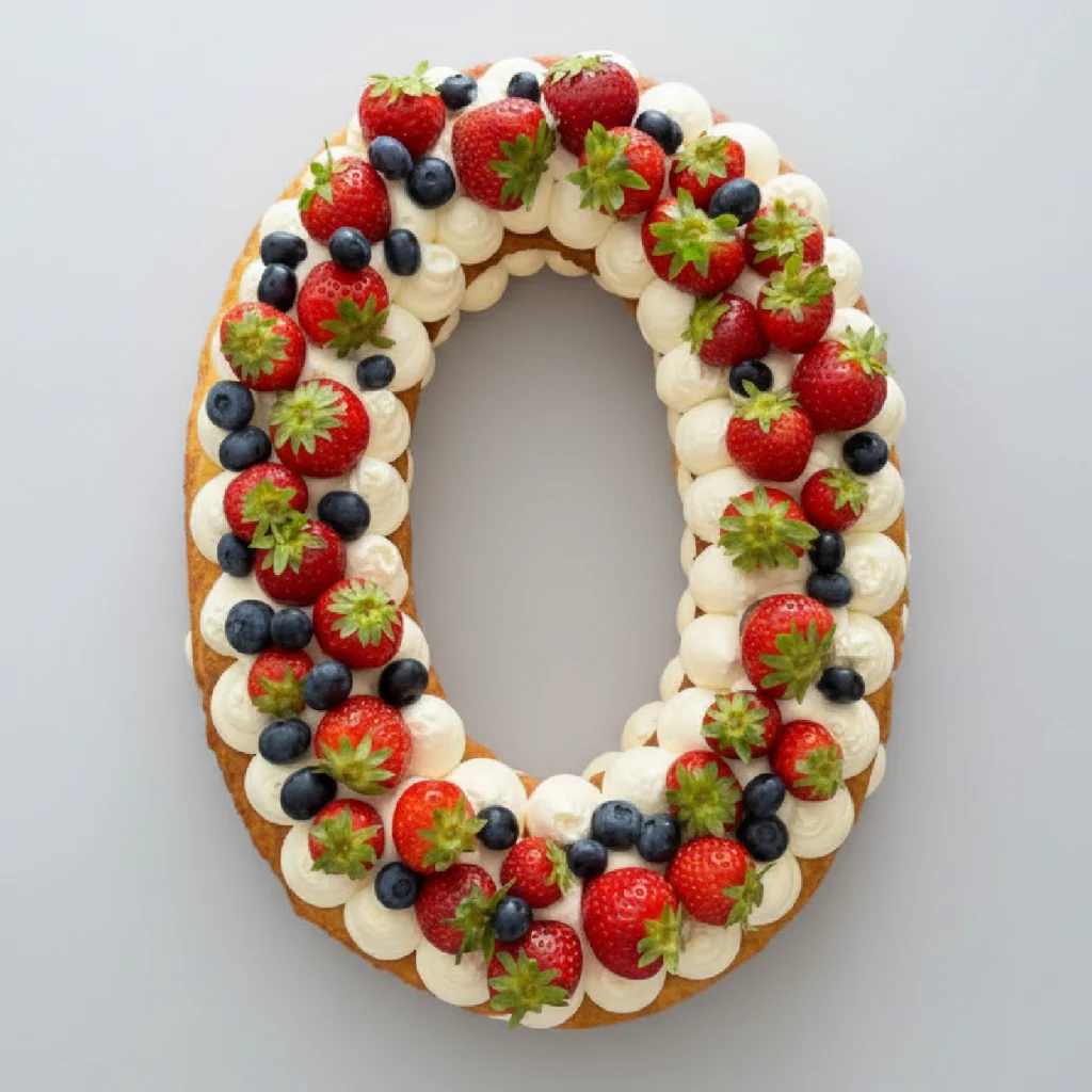 Photo d'un number cake