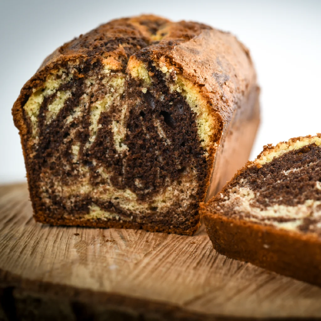 Photo d'un cake marbré