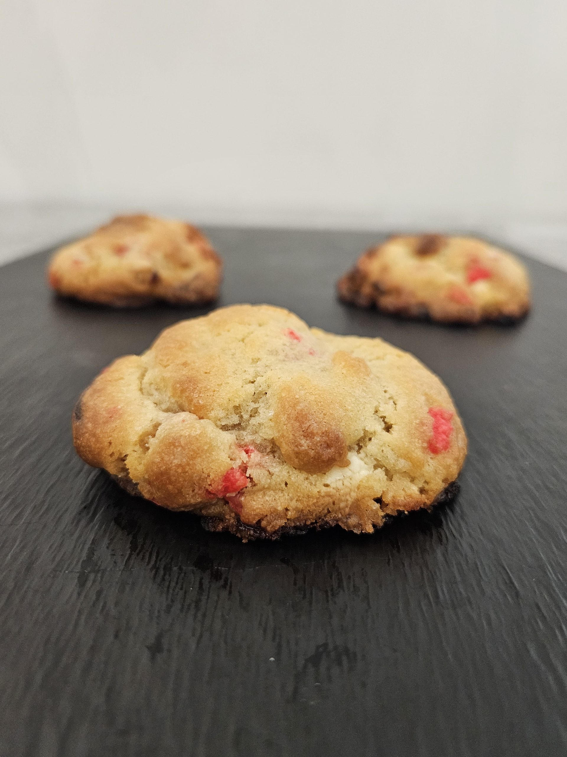 Cookie Pralines roses - chocolat blanc