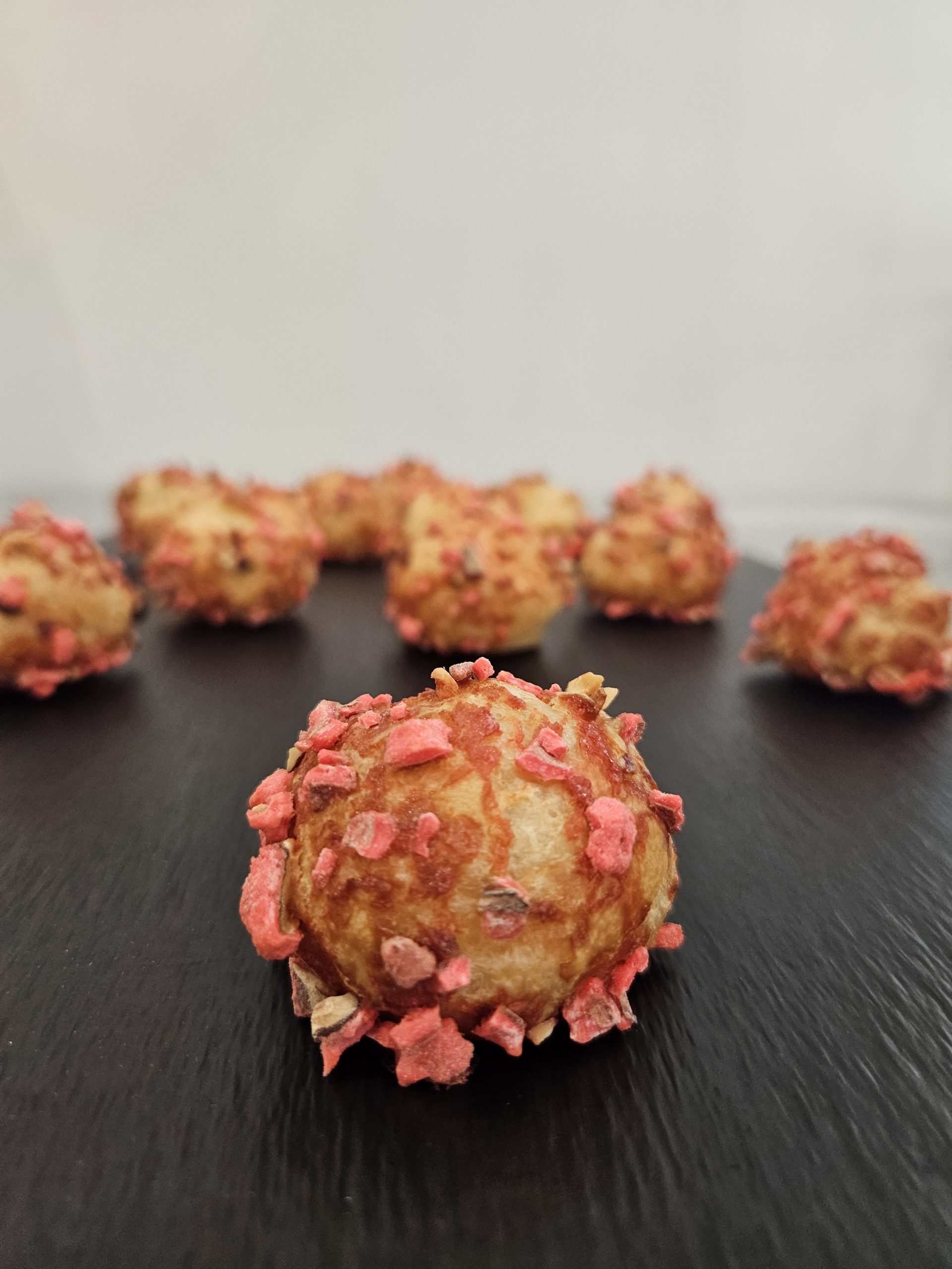 Chouquettes pralines roses