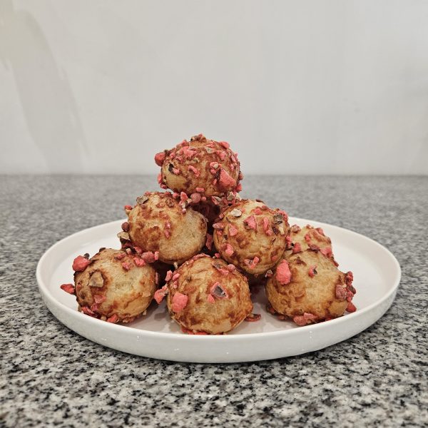 Chouquettes pralines roses