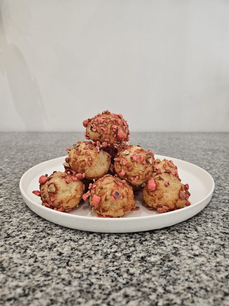 Chouquettes pralines roses